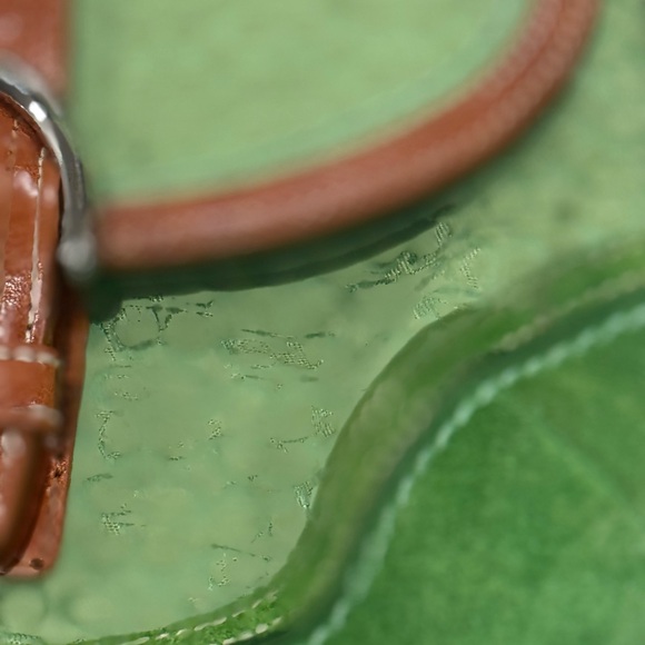 Coach Brown and Green Leather Strap - Picture 4 of 7